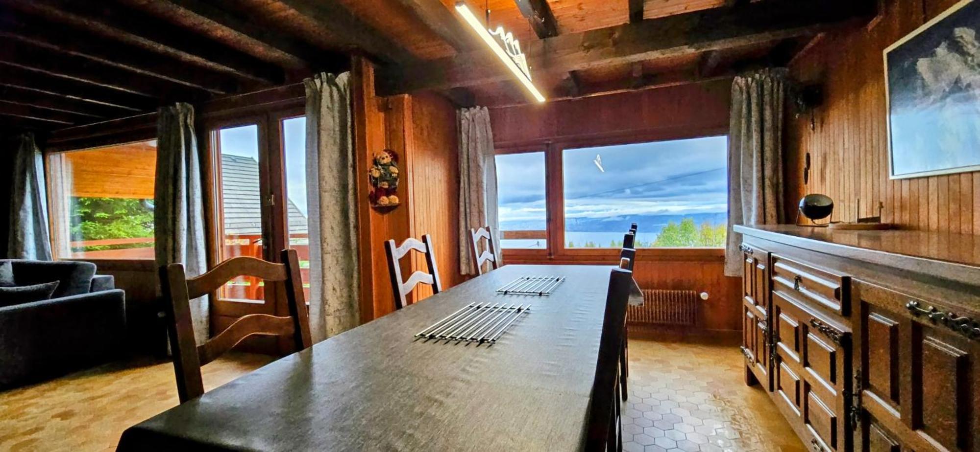 Chalet Les Alpages Vue Panoramique Sur Le Lac Leman Thollon-les-Memises Eksteriør billede